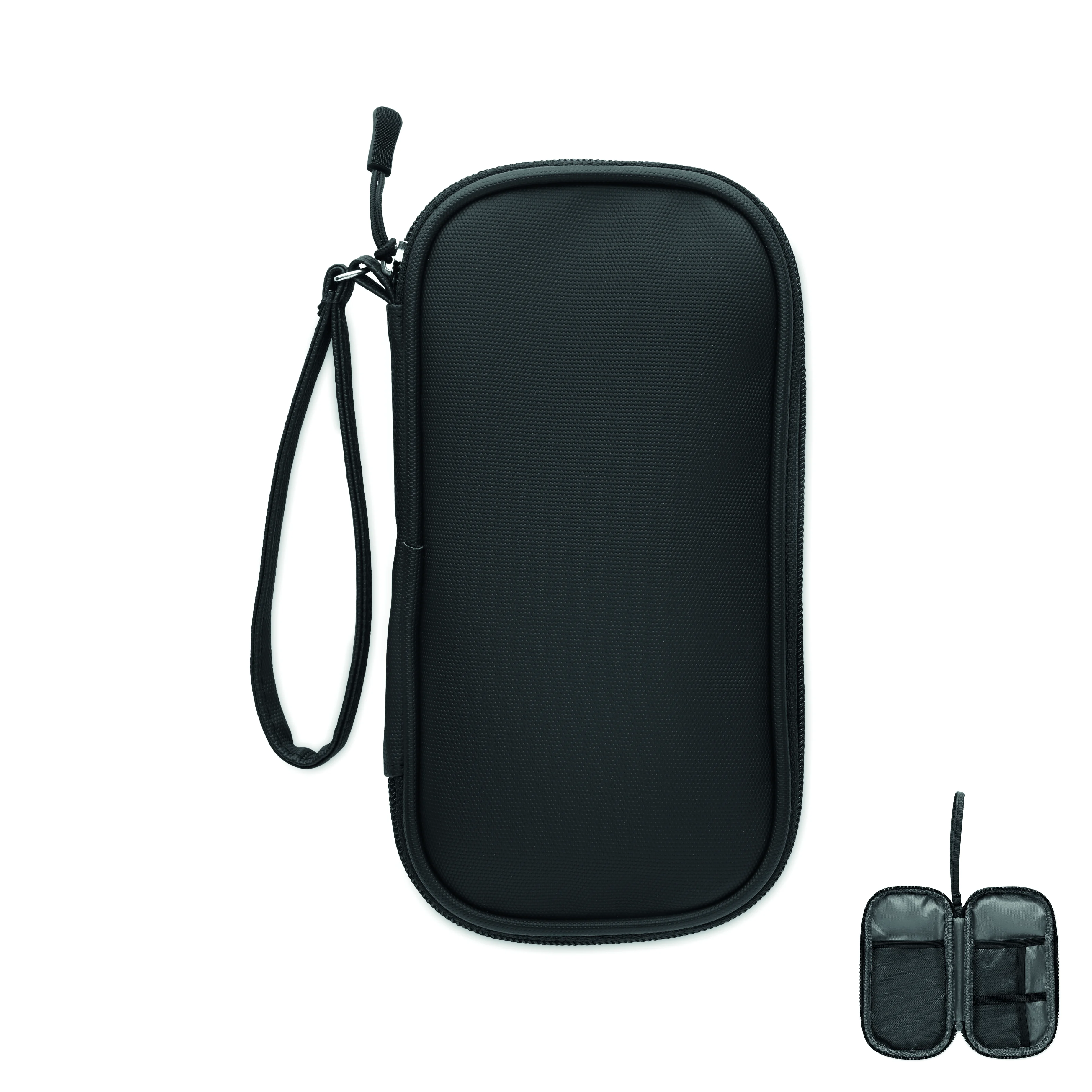 600D RPET tech organizer etui ALLTHERE Zwart