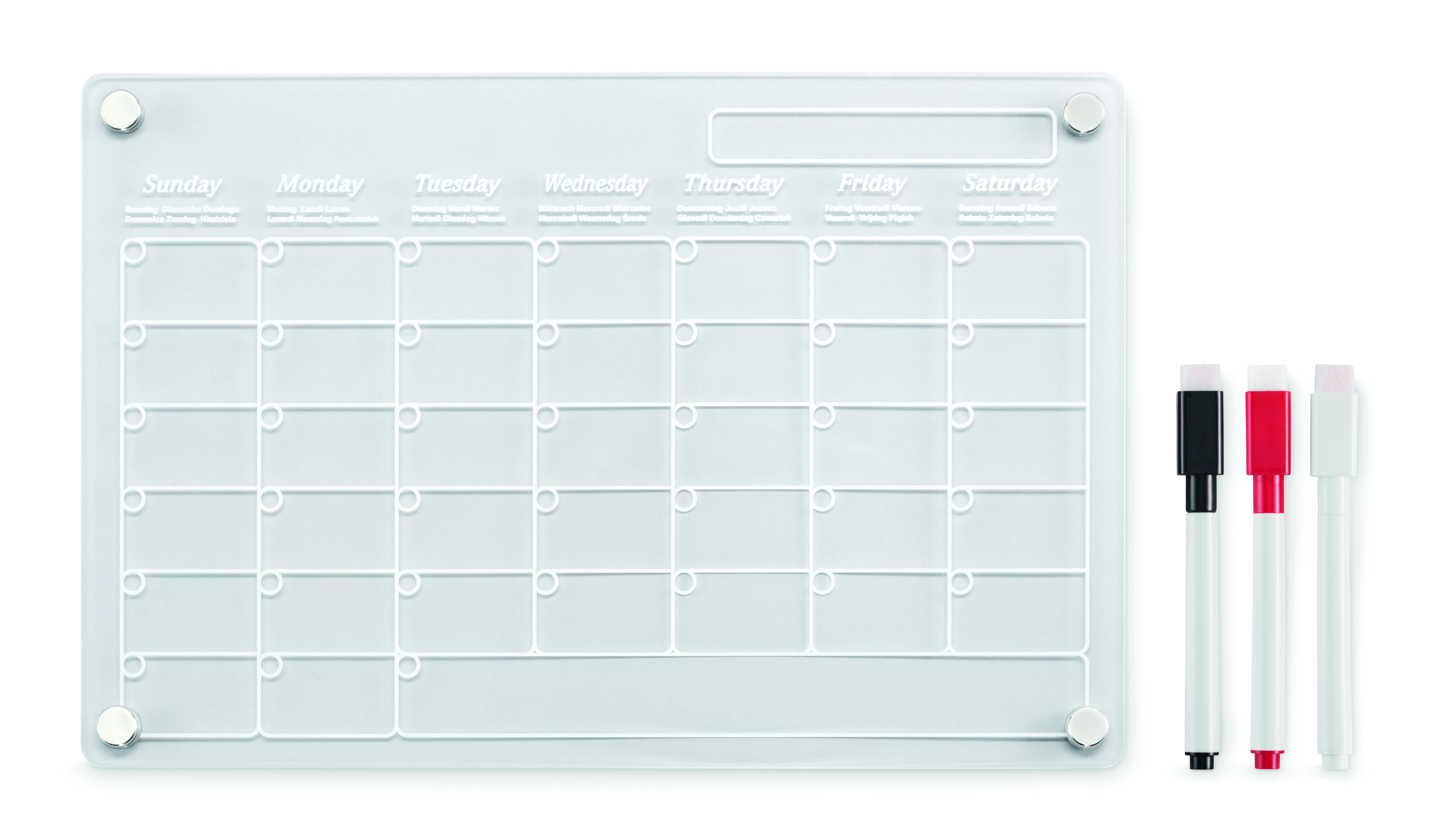Magnetische acryl planner PLANIT