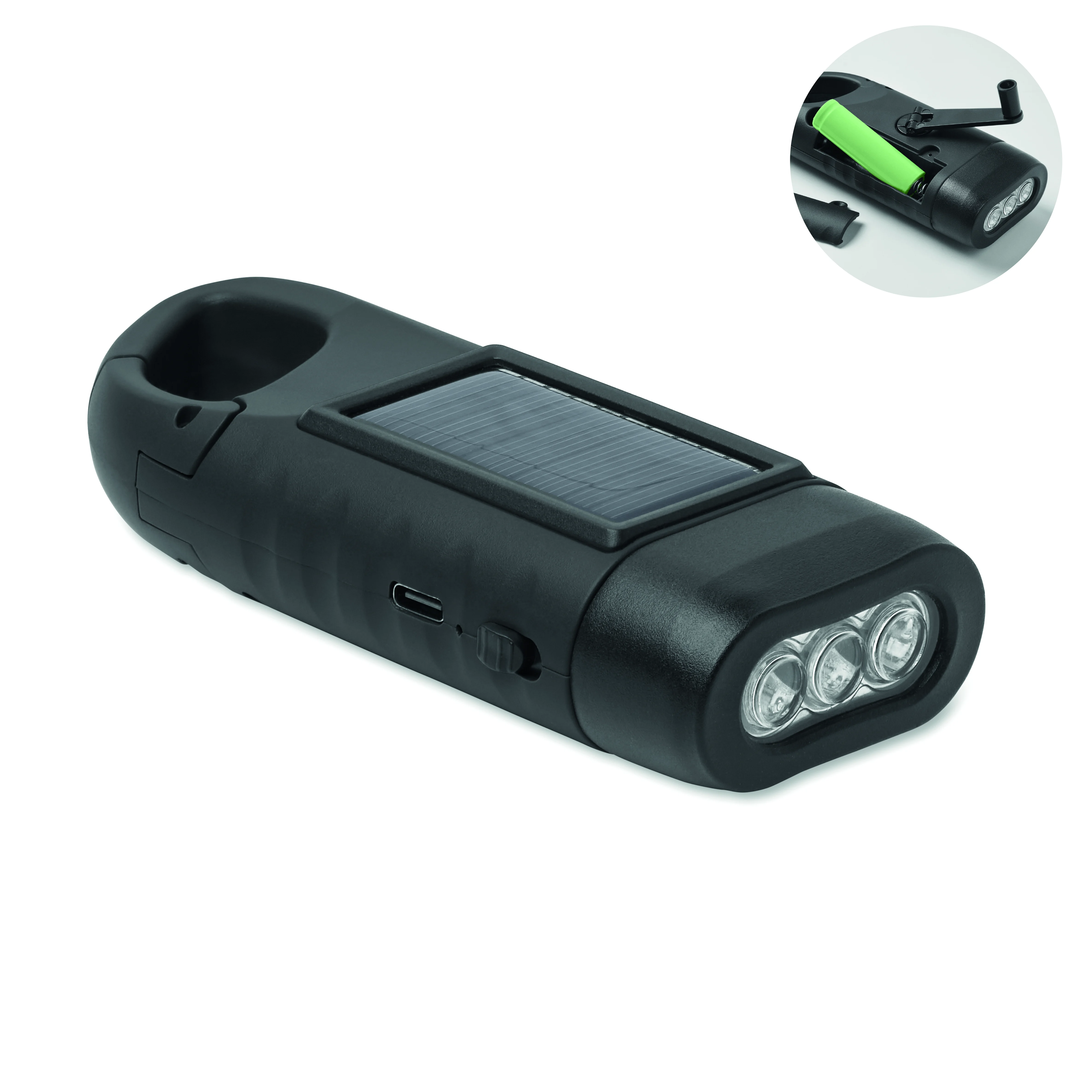 Zonnezaklamp met dynamo CRANCH