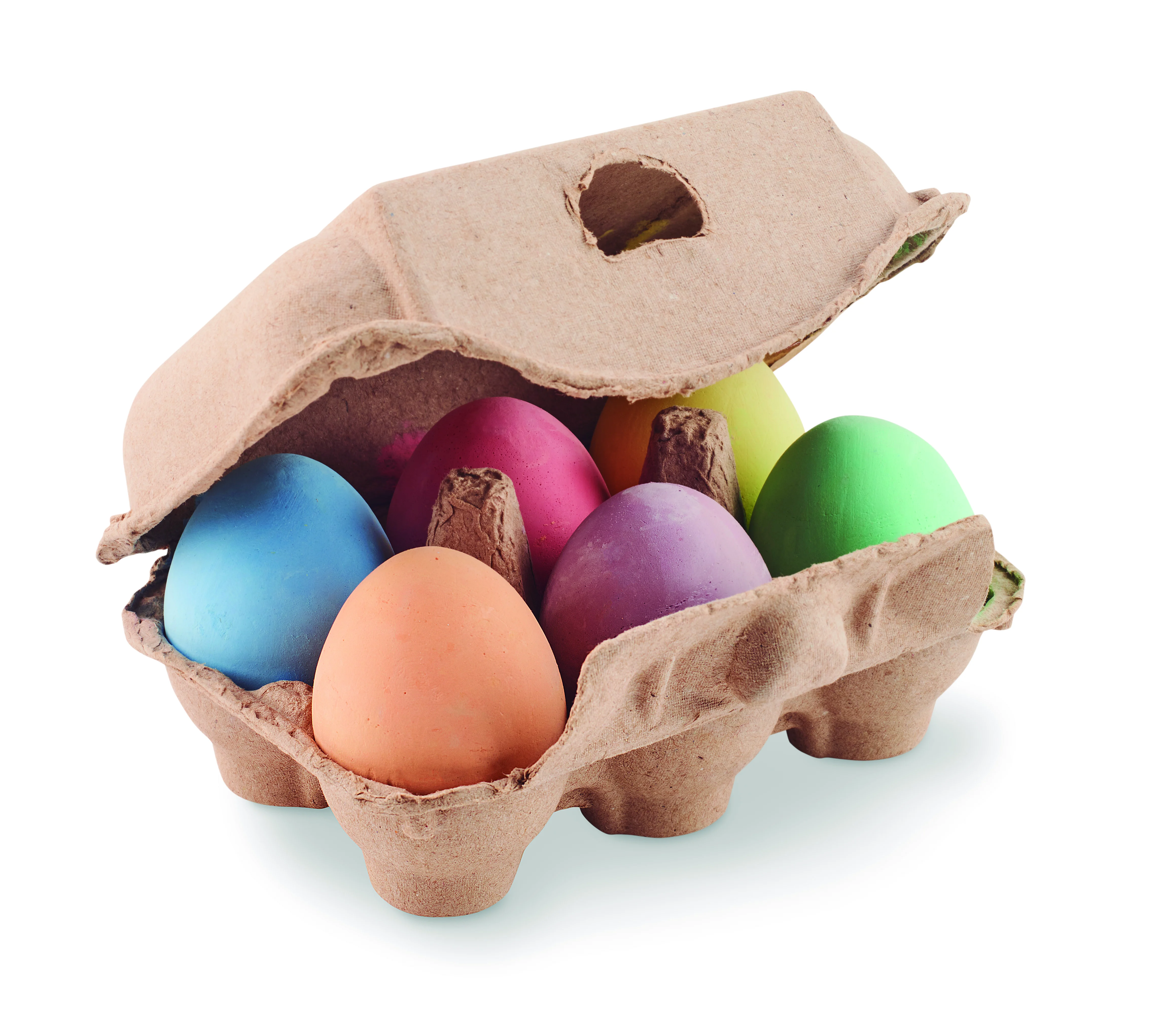 6 krijteieren in doosje TAMAGO