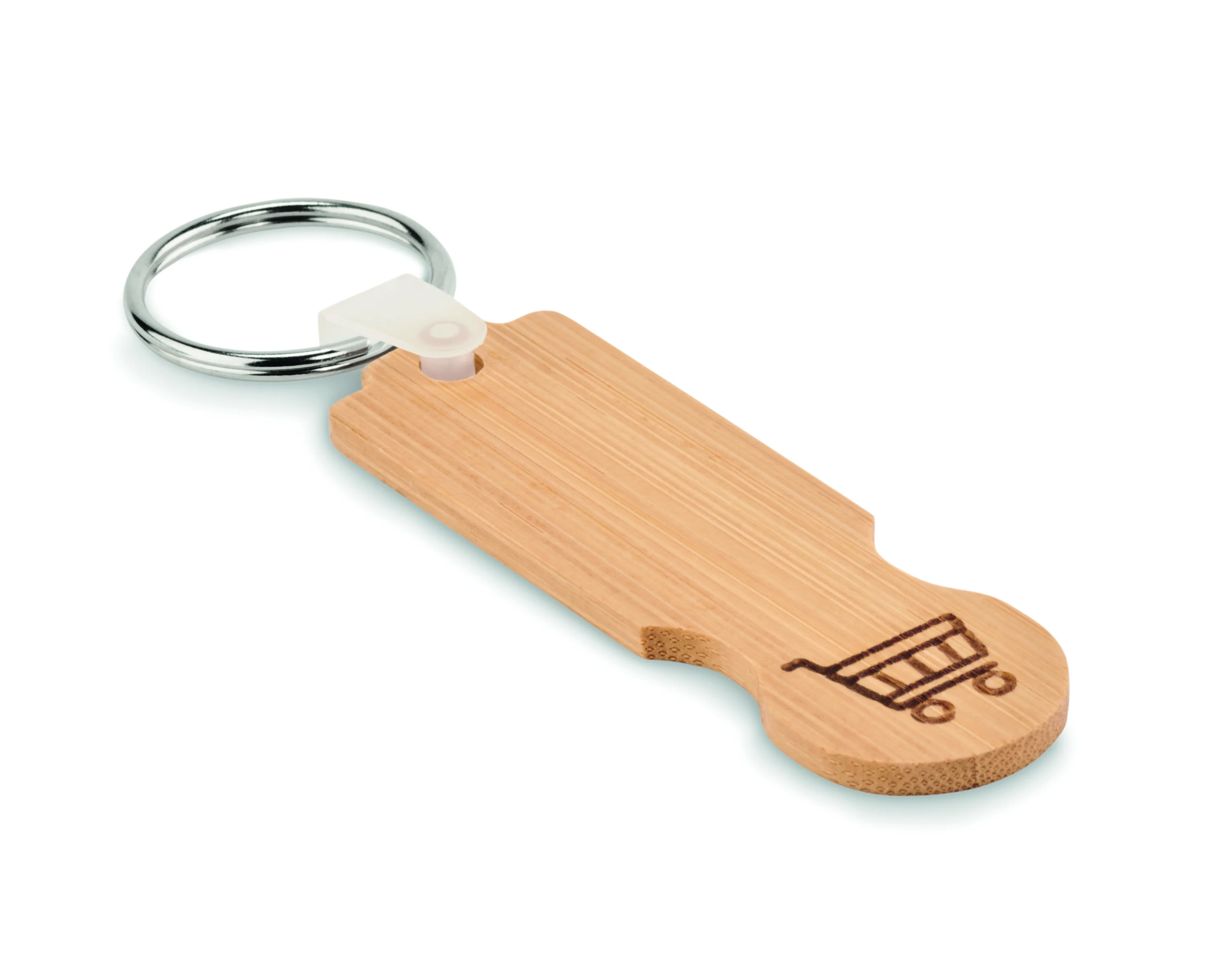 Bamboe winkelwagenmuntje COMPRAS