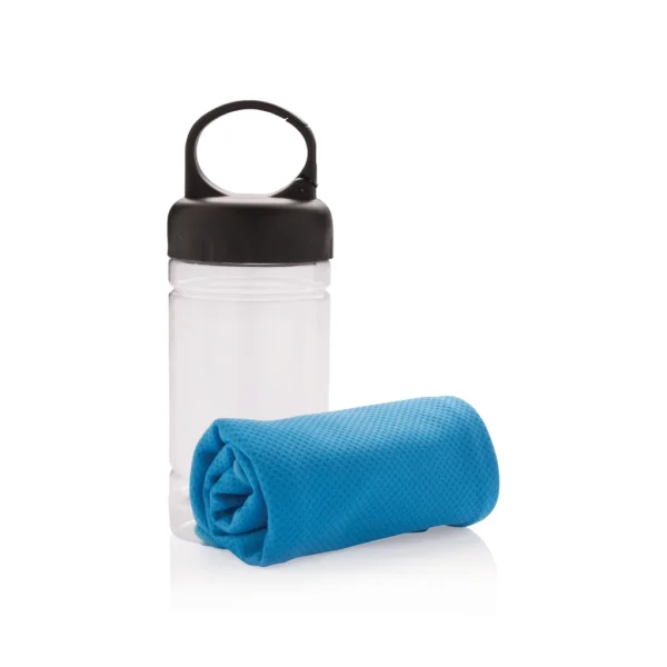Cooling handdoek blauw