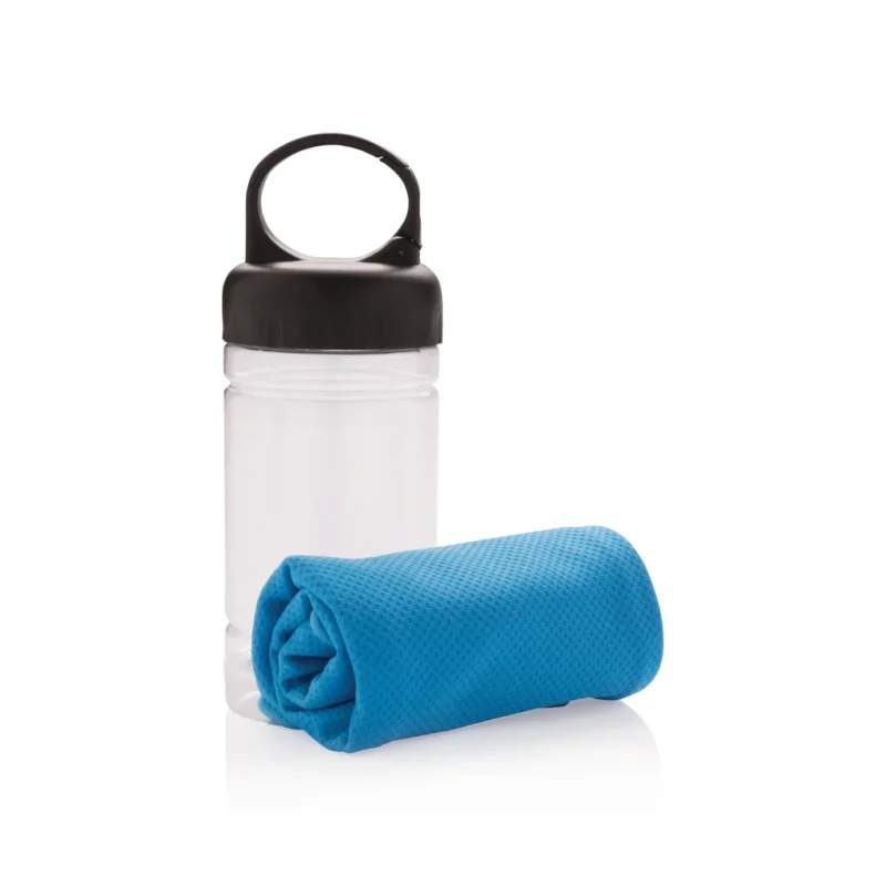 Cooling handdoek blauw