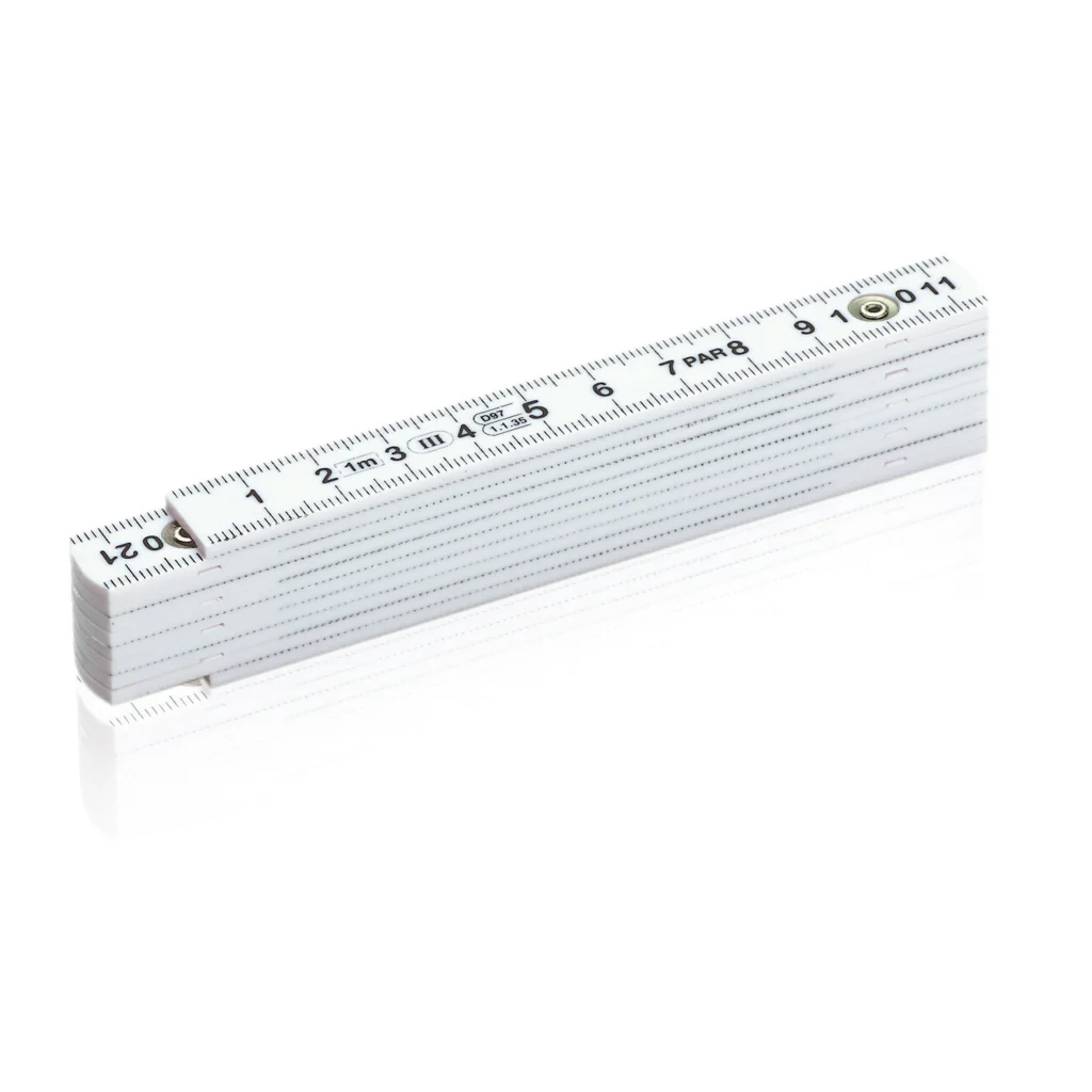 Fiberglas duimstok wit