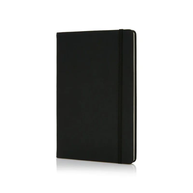 Deluxe hardcover PU A5 notitieboek zwart