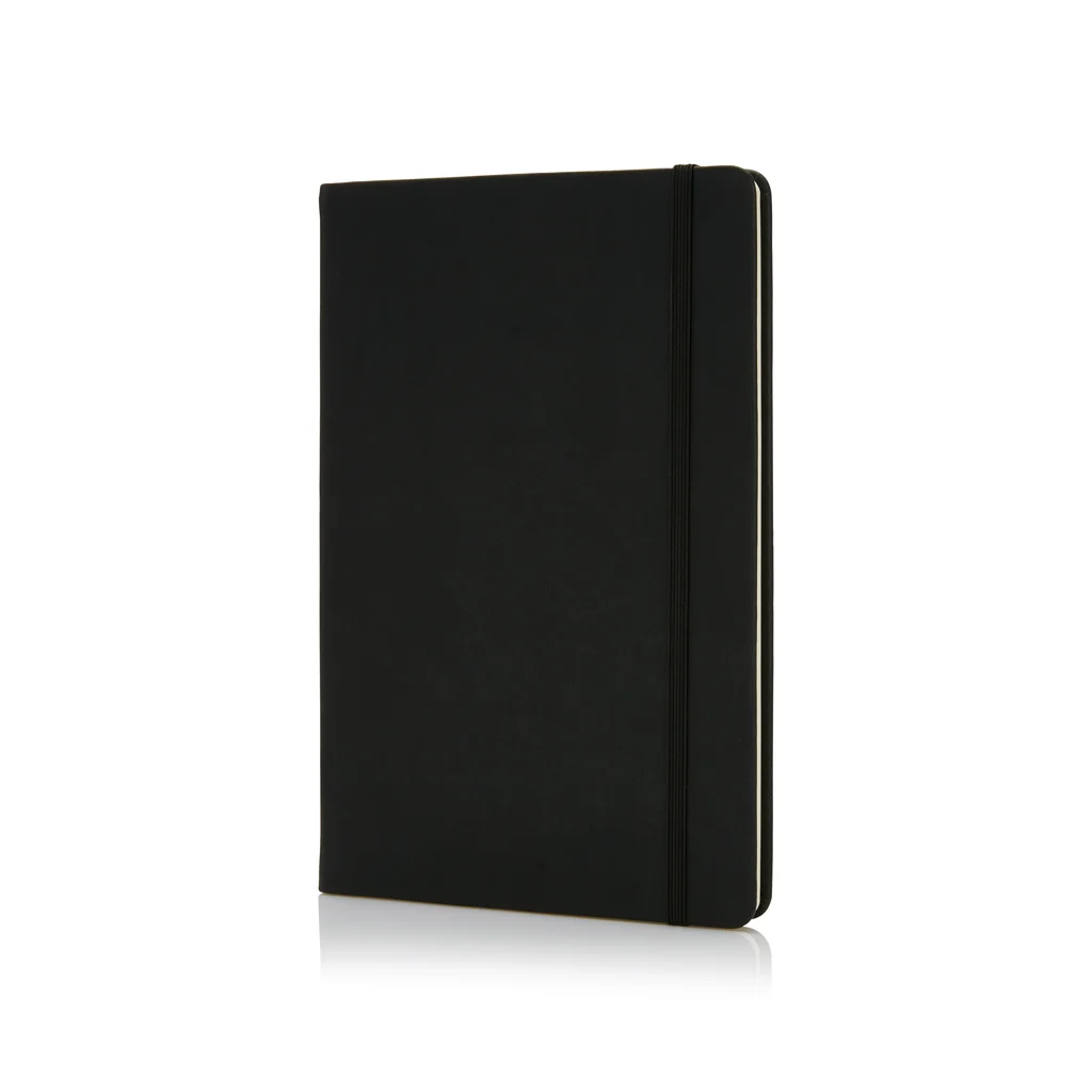 Deluxe hardcover PU A5 notitieboek zwart